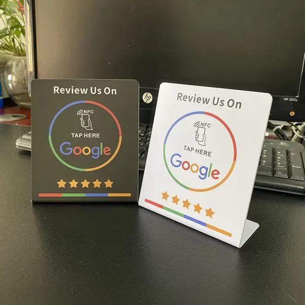 google review display nfc reviews reviews verzamelen zwart